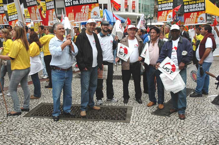 UGT-PARANÁ na Luta das 40 horas